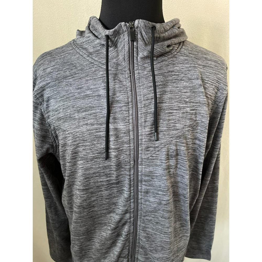 Balance Collection Gray Static Lightweight Full Zip Hooded Jacket, Large - Picture 2 of 12